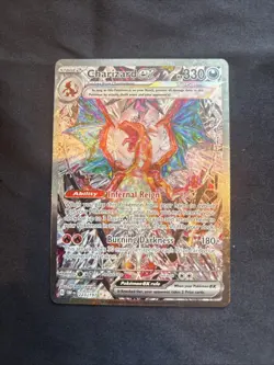 Pokemon TCG Charizard EX Sir Obsidian Flames 223/197 Full Art Secret Rare Card - Image 1