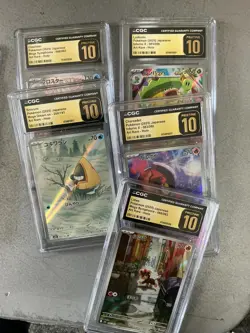 Lot of (5) Pokemon CGC 10 PRISTINE Cards - Image 1