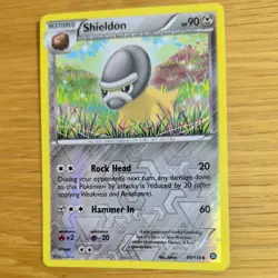 SHIELDON 69/114 POKEMON CARD (XY STEAM SEIGE SET) REVERSE HOLO - Image 4