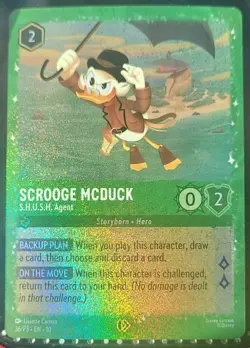 Scrooge McDuck - S.H.U.S.H. Agent 36 Disney Lorcana Promo Cards Holo - Image 1