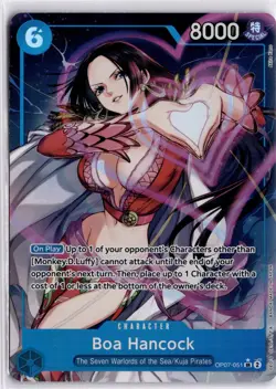 One Piece TCG Boa Hancock OP07-051 SR Alt Art English One Piece Trading Card TCG - Image 3