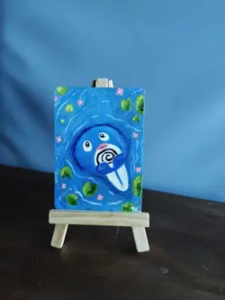 Poliwag Altered Pokemon Pokemon Card TCG Hand Painted Print Custom Art - Image 3