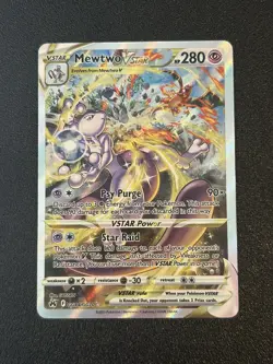 Mewtwo VSTAR Crown Zenith: Galarian Gallery Ultra Rare Card #GG44/GG70 - Image 1
