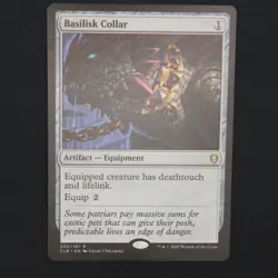 Basilisk Collar MTG Baldurs Gate Rare 300 NM - Image 1