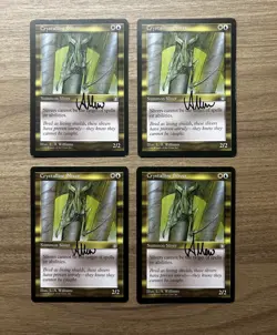 4x CRYSTALLINE SLIVER SIGNED LA WILLIAMS MTG magic The Gathering - Image 1