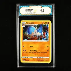 TQG 9.5 MINT+ 2022 Pokemon ENG Cranidos F SWSH274 Promo - Image 1