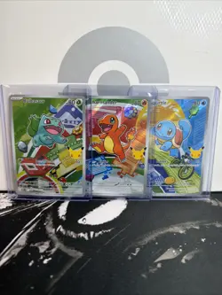 Pokemon TCG - Bulbasaur, Charmander, Squirtle - 037-039 30th Anniversary - NM/M - Image 1