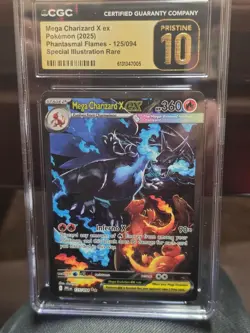 POKEMON: Mega Charizard X ex (125/094) Special Illustration Rare – Pristine 10 - Image 1
