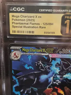 POKEMON: Mega Charizard X ex (125/094) Special Illustration Rare – Pristine 10 - Image 2