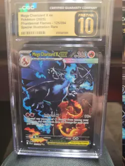 POKEMON: Mega Charizard X ex (125/094) Special Illustration Rare – Pristine 10 - Image 3