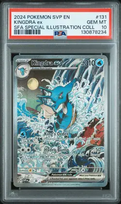 2024 POKEMON SVP PROMO SPECIAL ILLUSTRATION COLLECTION #131 KINGDRA EX PSA 10 - Image 1