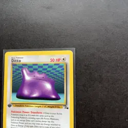 Pokemon Ditto 18/62 Fossil Non Holo Rare LP+ WOTC Vintage - Image 5