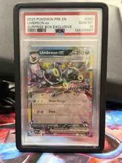 Pokemon TCG Umbreon EX 60/131 Prismatic Evolutions Stamp PSA 10 - Image 1