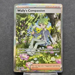 Pokemon Wally's Compassion 186/132 Me01: Mega Evolution Holo NM - Image 1