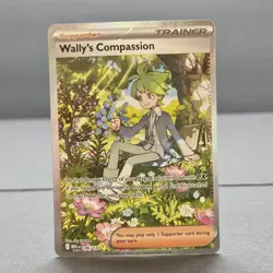 Pokemon Wally's Compassion 186/132 Me01: Mega Evolution Holo NM - Image 2