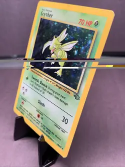 Pokemon TCG 1st Edition Scyther Holo Rare Jungle Set 10/64 VTG WOTC 1999 - Image 3