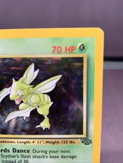 Pokemon TCG 1st Edition Scyther Holo Rare Jungle Set 10/64 VTG WOTC 1999 - Image 5