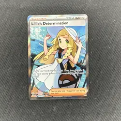 Pokemon TCG Lillie's Determination Trainer Ultra Rare Full Art Holo 169/132 Eng… - Image 1