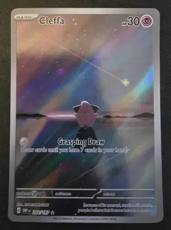 Pokemon TCG Cleffa Illustration Rare Holo 202/197 SV03: Obsidian Flames - Image 1