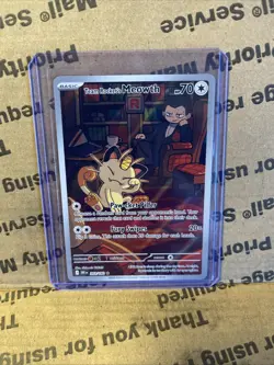 Team Rocket's Meowth Pokemon TCG Sv10 Destined Rivals Holo 70 HP Rare 203/182 - Image 1