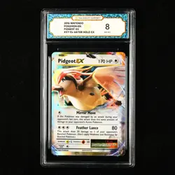 TQG 8 NM-MT 2016 Pokemon ENG Pidgeot ex #XY-Ev 64/108 Holo EX - Image 1