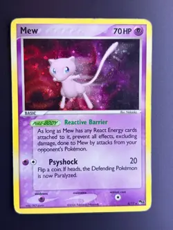 2006 Pokemon TCG - Mew 4/17 - POP Series - Holo Rare MP SWIRL - Image 1