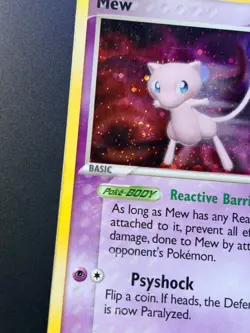 2006 Pokemon TCG - Mew 4/17 - POP Series - Holo Rare MP SWIRL - Image 2