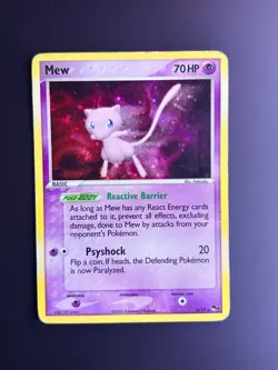 2006 Pokemon TCG - Mew 4/17 - POP Series - Holo Rare MP SWIRL - Image 4