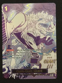 Gum-Gum Giant OP09-078 Luffy One Piece English Manga Card The Best vol.2 PRB-02 - Image 1