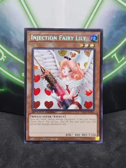 Yugioh Injection Fairy Lily SBC2-ENI14 Prismatic Secret Rare 1st Edition NM - Image 1