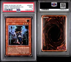 YU-GI-OH! RISE OF DESTINY EN009 SILENT SWORDSMAN LV3 PSA 9 1st Edition - Image 2