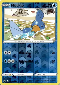 MUDKIP 062/264 C FUSION STRIKE POKEMON REVERSE HOLO MP - Image 1