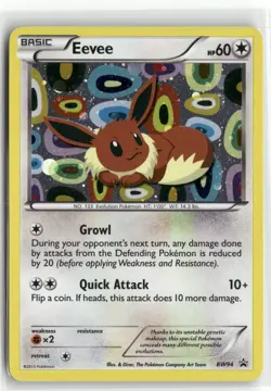 Pokemon Eevee - BW94 Promo 2011 Black and White Promos - Image 1