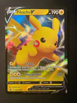 Pikachu V SWSH061 Holo Promo Sword & Shield Promo Pokemon Near Mint - Image 1