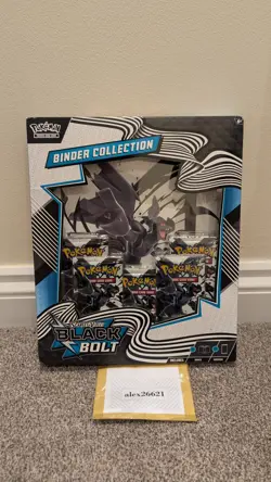 Pokemon TCG Scarlet & Violet Black Bolt Binder Collection - Factory Sealed - Image 1