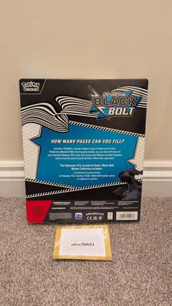 Pokemon TCG Scarlet & Violet Black Bolt Binder Collection - Factory Sealed - Image 2