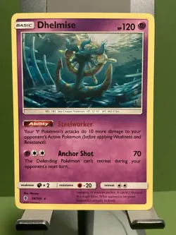 Pokemon TCG Dhelmise Sun & Moon: Guardians Rising 59/145 Holo Rare - Image 1