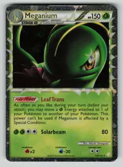 Meganium 109/123 Prime Rare HeartGold & SoulSilver Pokemon MP+ - Image 1