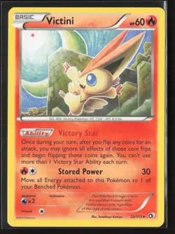 Victini 23/113 Holo Holo Rare Legendary Treasures Pokemon Lightly Played - Image 1