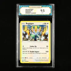 TQG 9.5 MINT+ 2022 Pokemon ENG Regigigas F SWSH247 Promo - Image 1