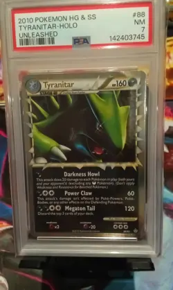 TYRANITAR PRIME - HOLO #88 PSA 7 POKEMON HG SS UNLEASHED 2010 - Image 1