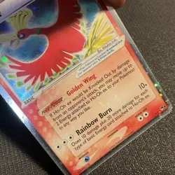 Pokemon TCG Ho-Oh EX 17/17 Pop Series 3, 2006 HEAVY HOLOBLEED LP+/NM-Vintage - Image 2