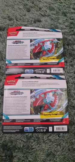 2 x Pokemon TCG Paradox Rift Triple Pack Blister Arctibax Booster Packs & Promo - Image 2