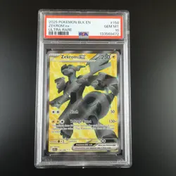 PSA 10 Zekrom ex 158/086 Pokemon Black Bolt Full Art Graded - Image 1
