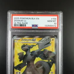 PSA 10 Zekrom ex 158/086 Pokemon Black Bolt Full Art Graded - Image 2