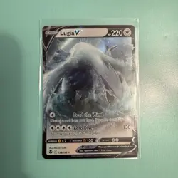 Pokemon TCG Lugia V 138/195 Swsh12: Silver Tempest Ultra Rare Holo Basic 220 HP - Image 1