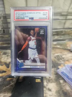 2019-20 RJ Barrett Optic Purple Stars PSA 10 9/29 Jersey Number 9 Rookie - Image 1