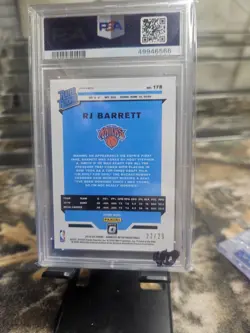 2019-20 RJ Barrett Optic Purple Stars PSA 10 9/29 Jersey Number 9 Rookie - Image 2