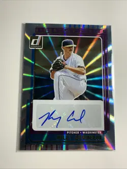2025 Donruss Baseball Riley Cornelio Signature Series Laser #SG-RCM AUTO - Image 1