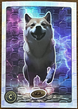Cardsmiths Currency Card Series 4 #66 Dogecoin Silver Gemstone #35/50 - Image 1